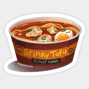 Stinky Tofu Ramen Noodle Sticker